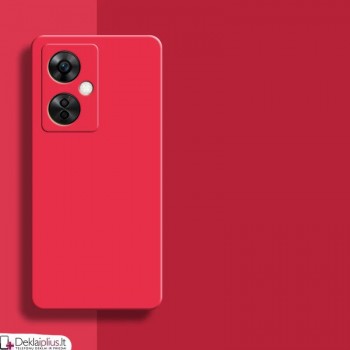 Liquid Air silikoninis dėklas su kameros apsauga - raudonas (Oneplus Nord Ce 3 Lite)